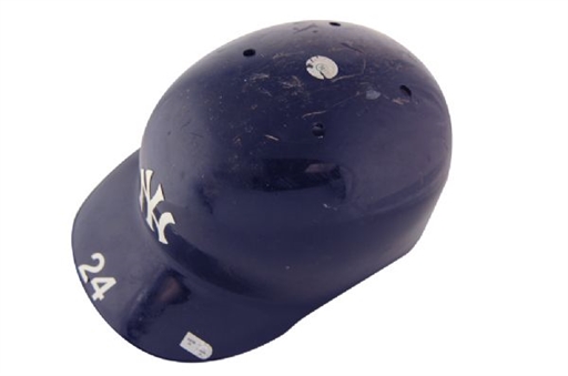 Robinson Cano Game Used New York Yankees Batting Helmet (8/25/2012) 